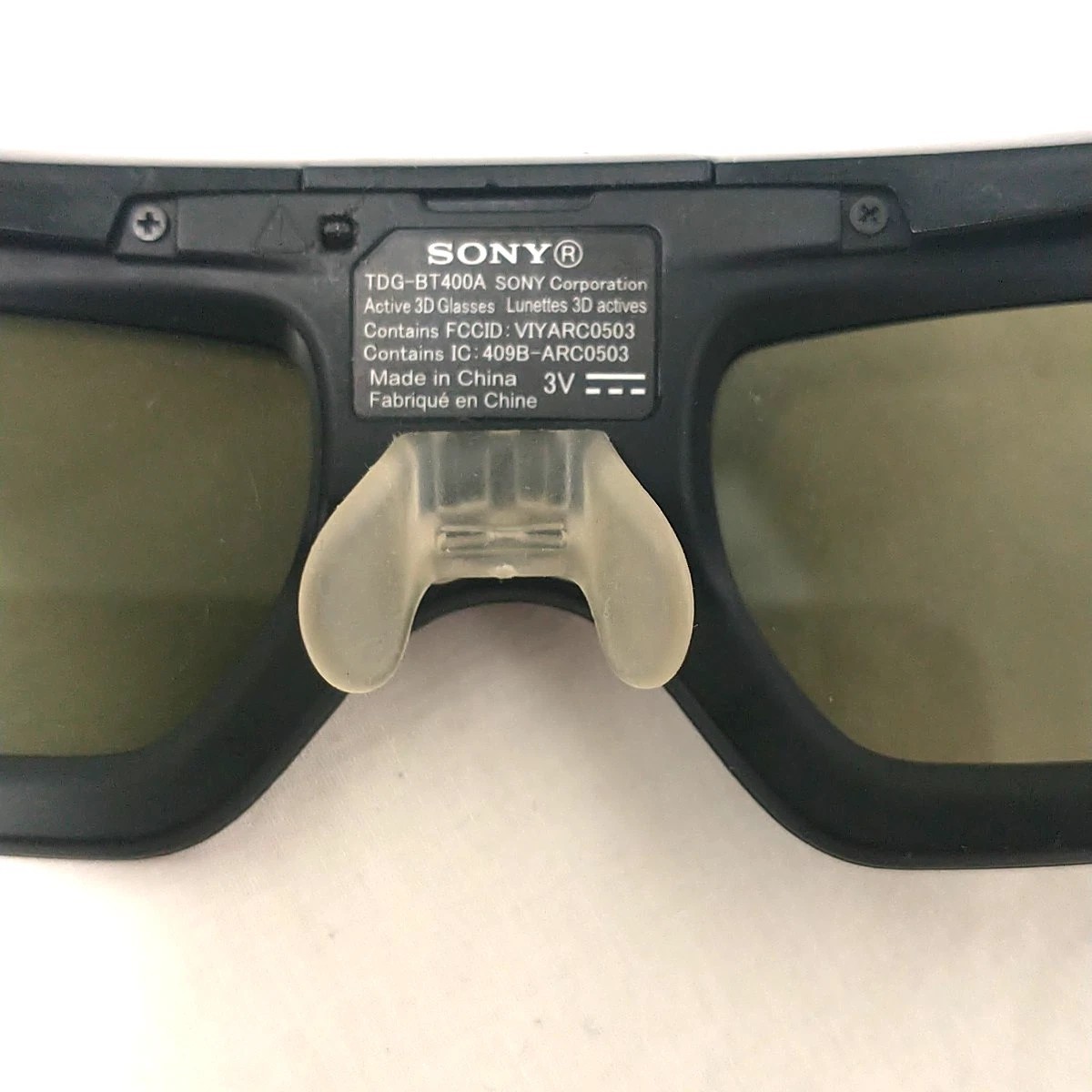 One 1 Sony TDG-BT400A Active Shutter 3D Glasses w/Fresh Battery!