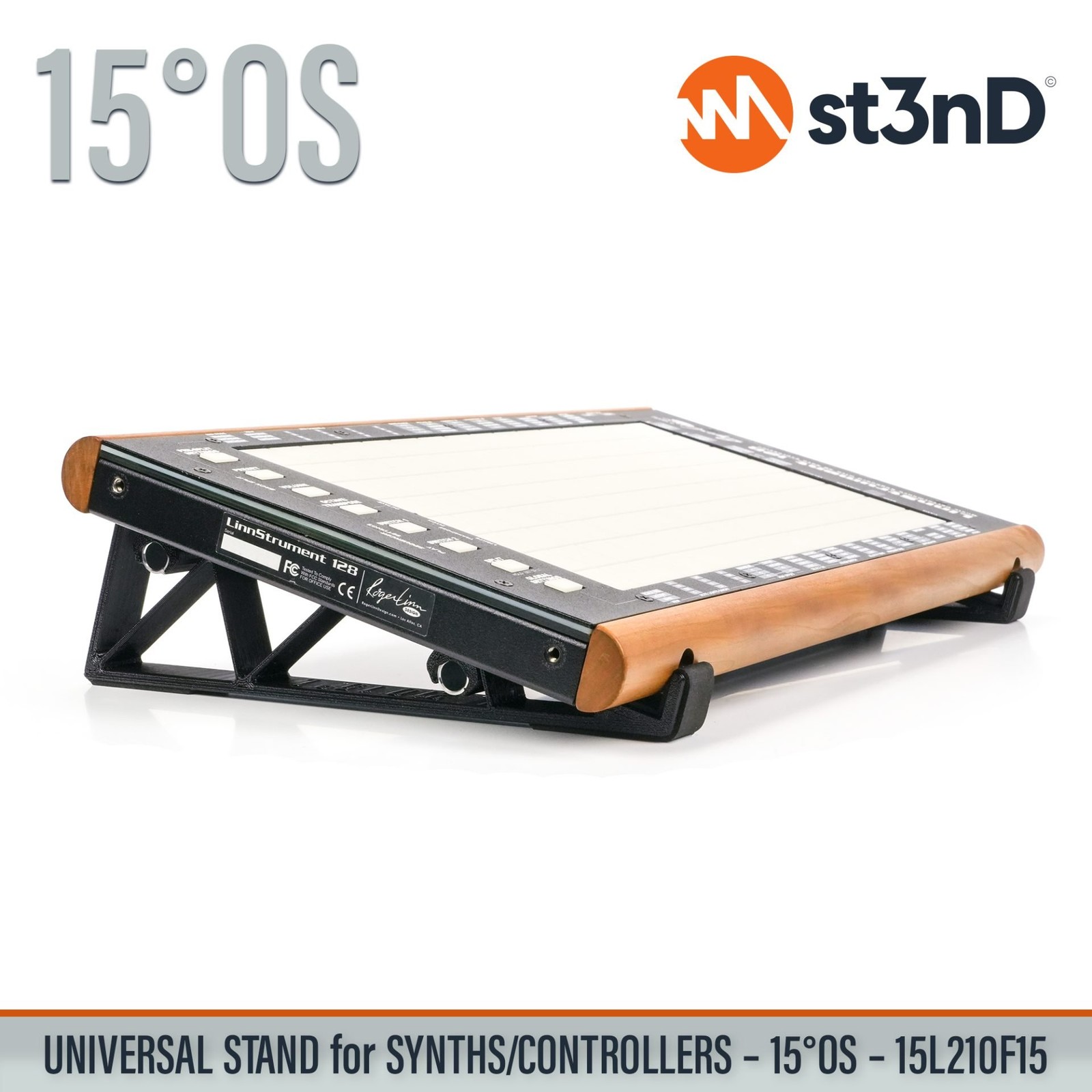 UNIVERSAL STAND for SYNTHS / CONTROLLERS - 15° - Open Style - 15L210F15