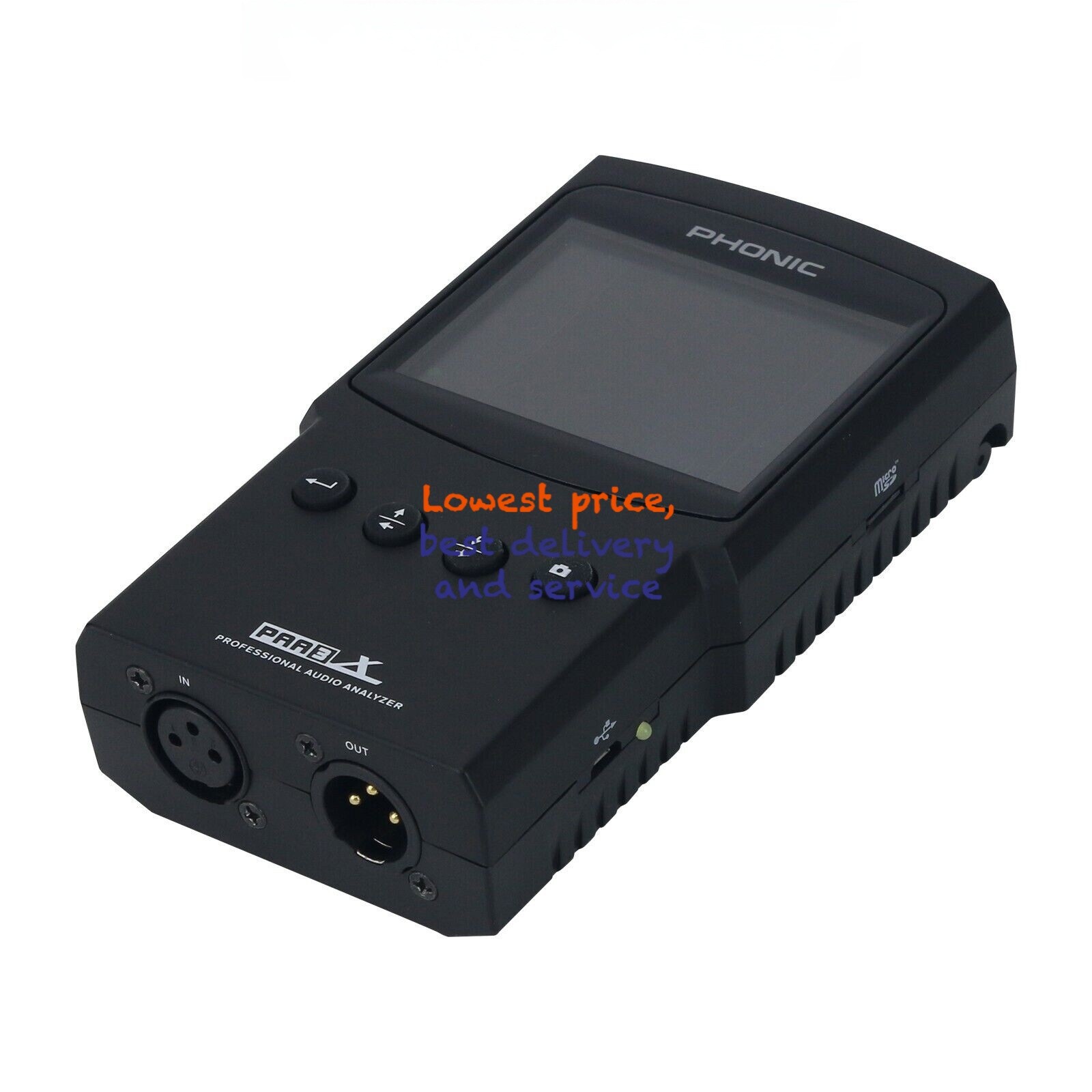 PHONIC PAA3X Audio Spectrum Analyzer Support Screenshot Balanced XLR In / Out#/
