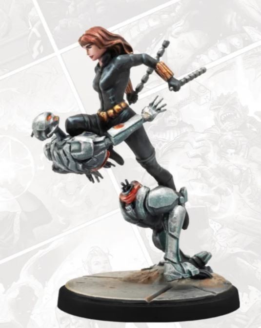 Marvel Crisis Protocol Earths Mightiest Core Set - Black Widow & Rules Card