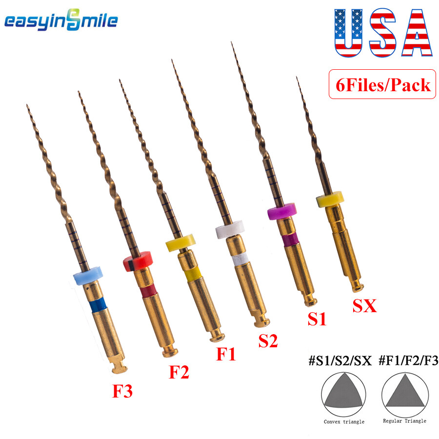 6pcs Dental Endo Rotary Files NITI Files Endodontic X-Pro Gold Taper 21/25/31MM
