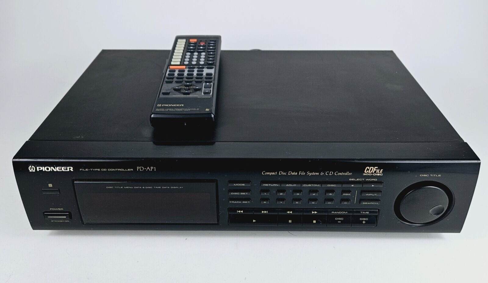 Pioneer PD-AP1 Compact Disc File System CD Controller w/ Remote Tested & Working