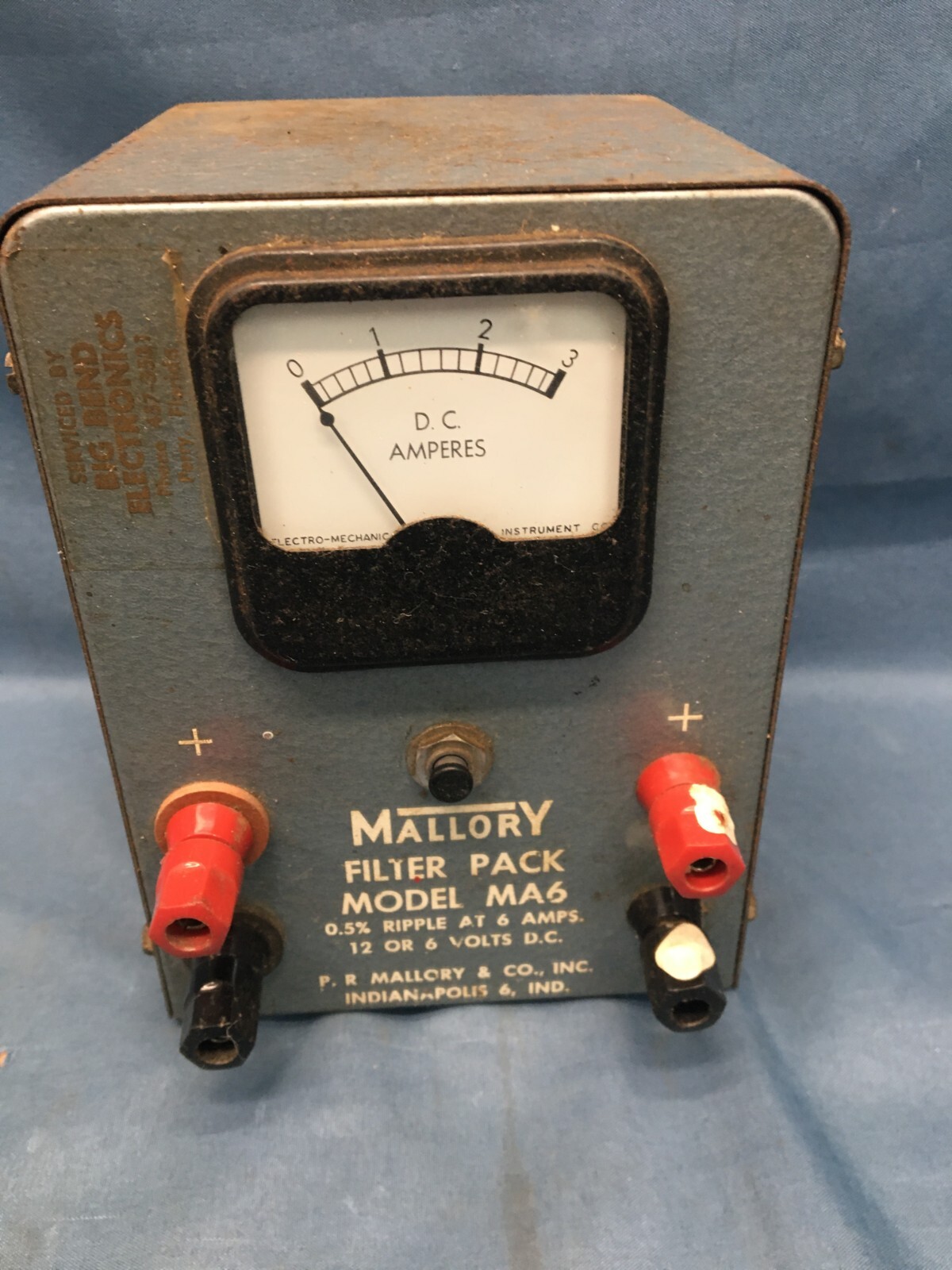 Mallory Filter Pack Model MA6 12 Or 6 Volt 0.5% Ripple At 6 Amps