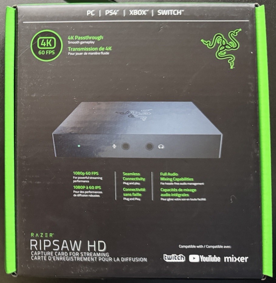 Razer Ripsaw HD Capture Card - FREE SHIPPING!