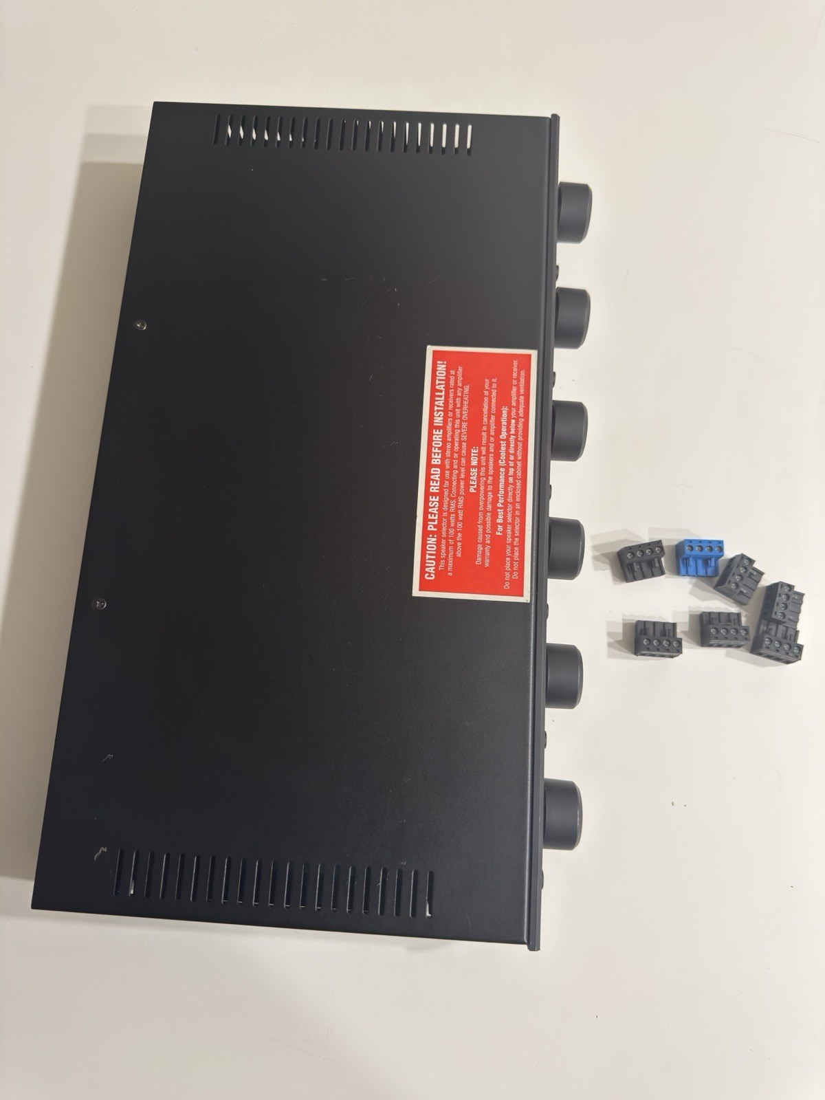 NXG NX-SSVC6- 6-Zone Automatic Impedance Matching Speaker Selector