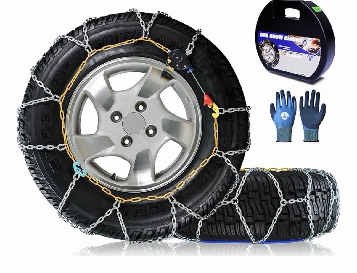 AUVEBY Snow Chains Auto Fixing 1 Min Quick Fit Easy Installation Tire HKN 140