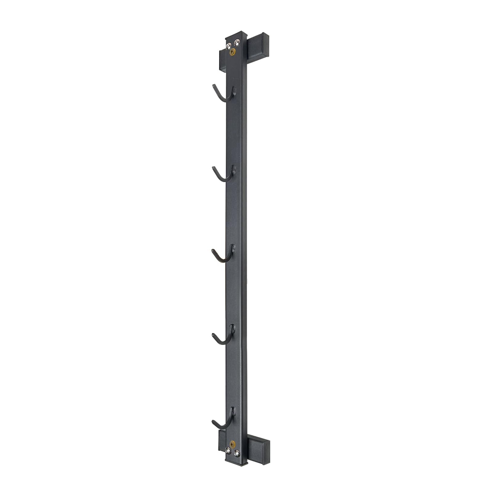 Wall Mounted Lat Pull Down Bar Organizer with Hooks, Home Gym Storage Rack fo...