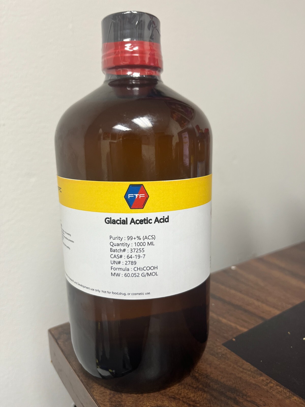 Glacial Acetic Acid ACS Grade - 1000 ML