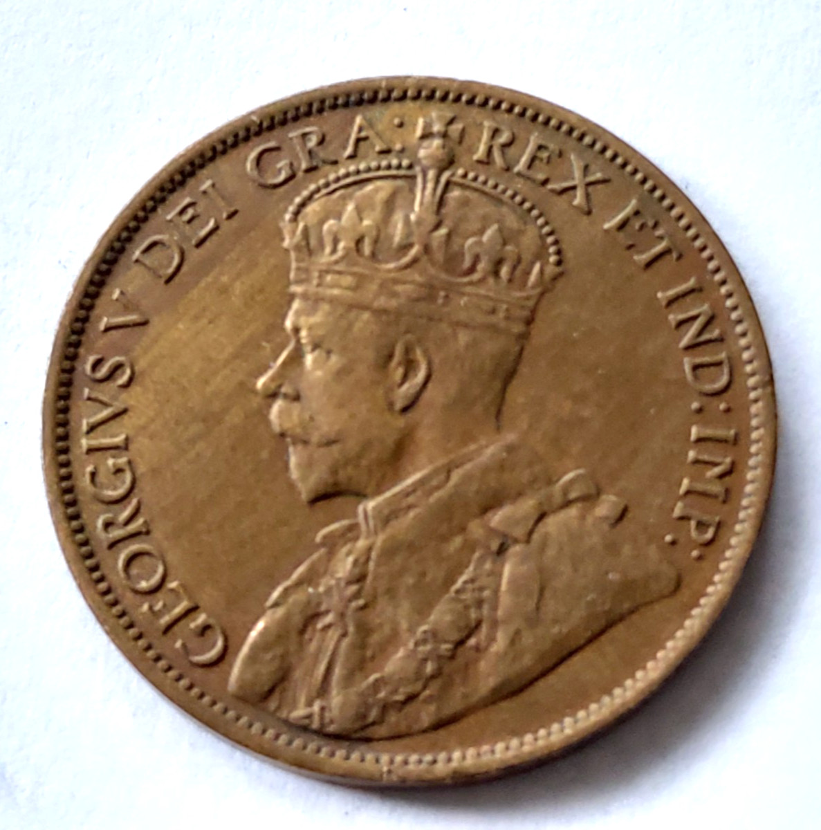 Canada , George V, 1 Cent Coin , 1912  , nice grade , refde8