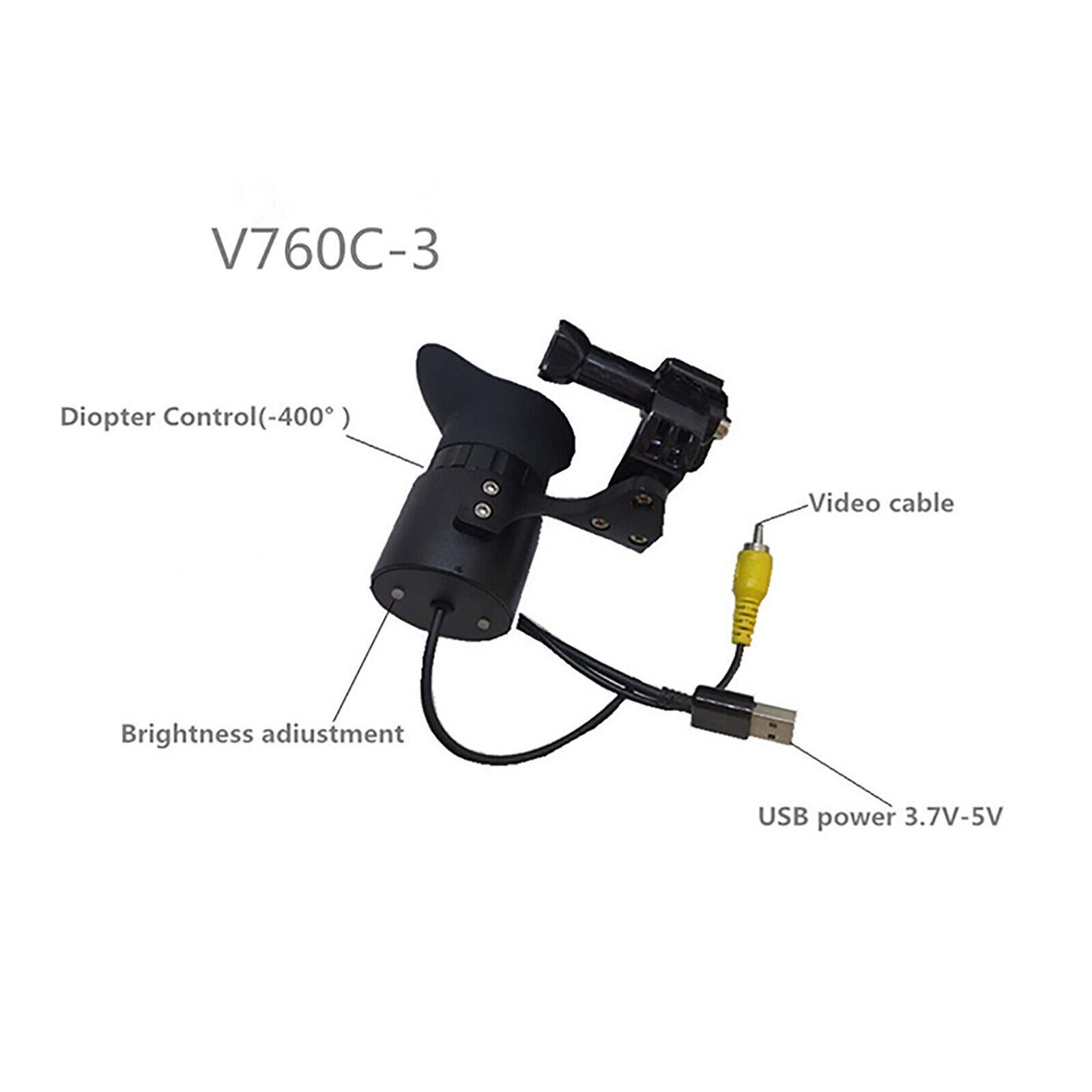 V760C-3 Wearing Large HD Screens Portable Display Head Mounted Display Module