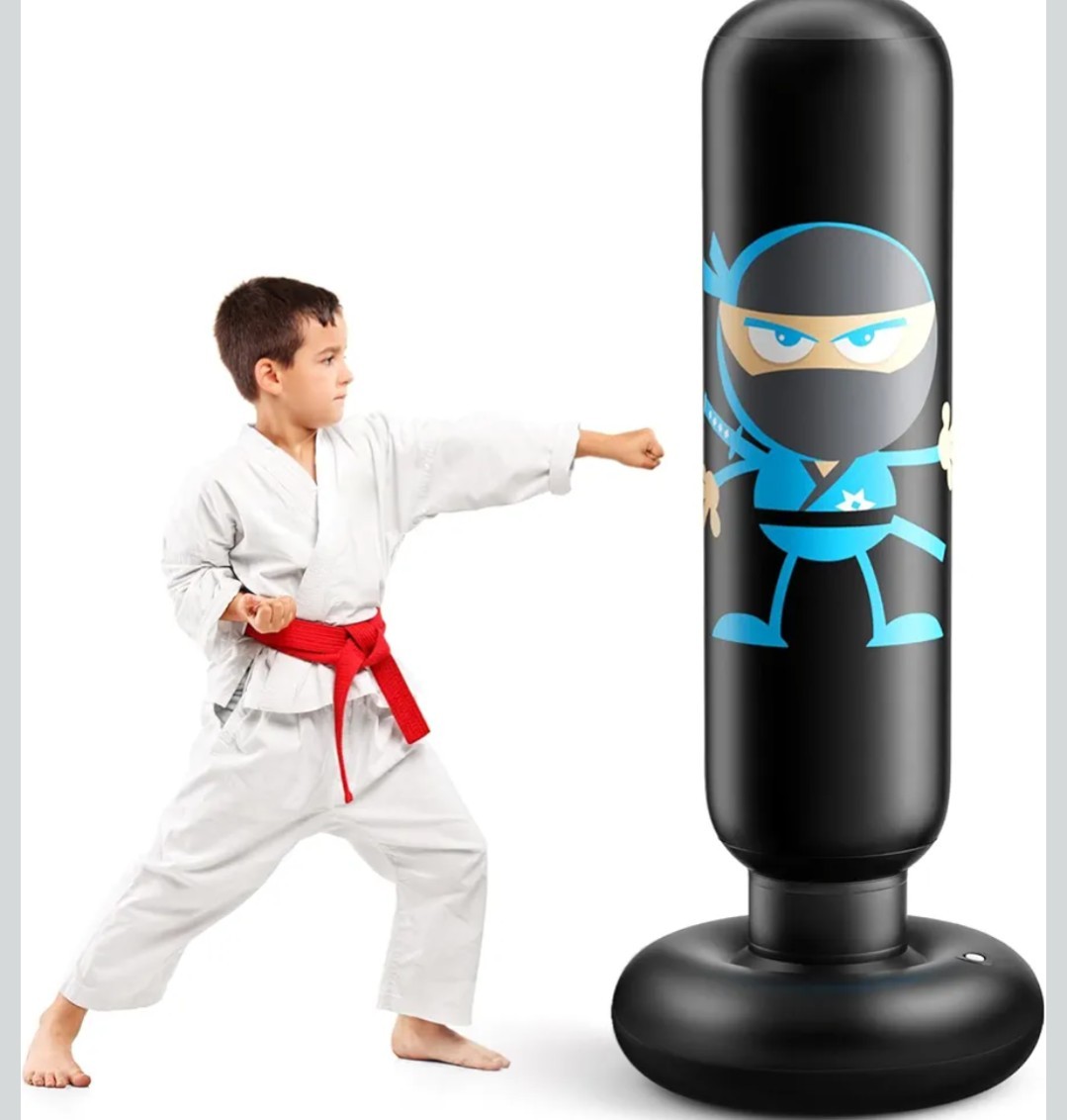 Inflatable Kids Punching Bag, Punching Bag Karate Gifts for Boys and Girls,
