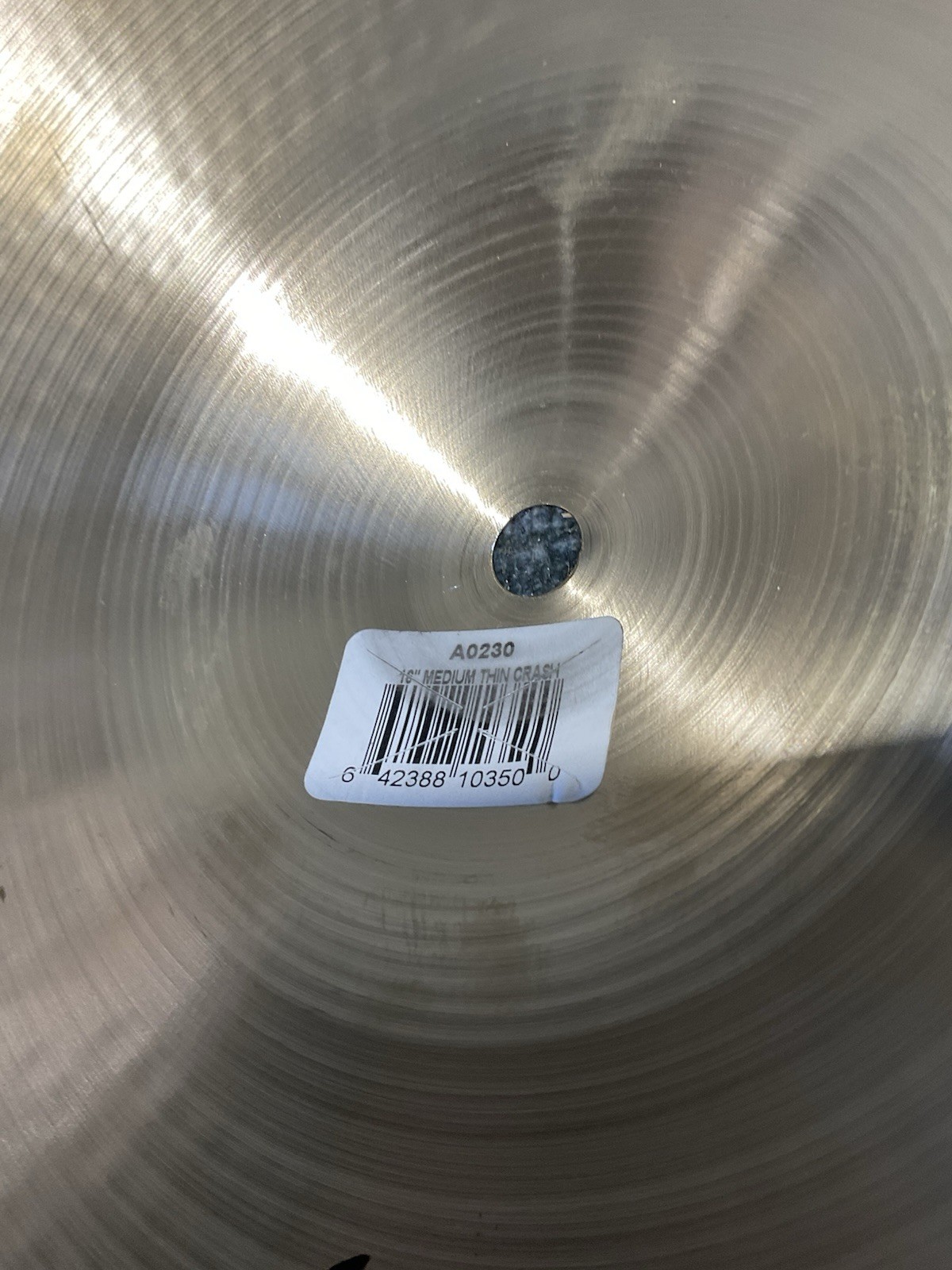 Zildjian 16” Medium Thin Crash Cymbal (SUMMERFEST)
