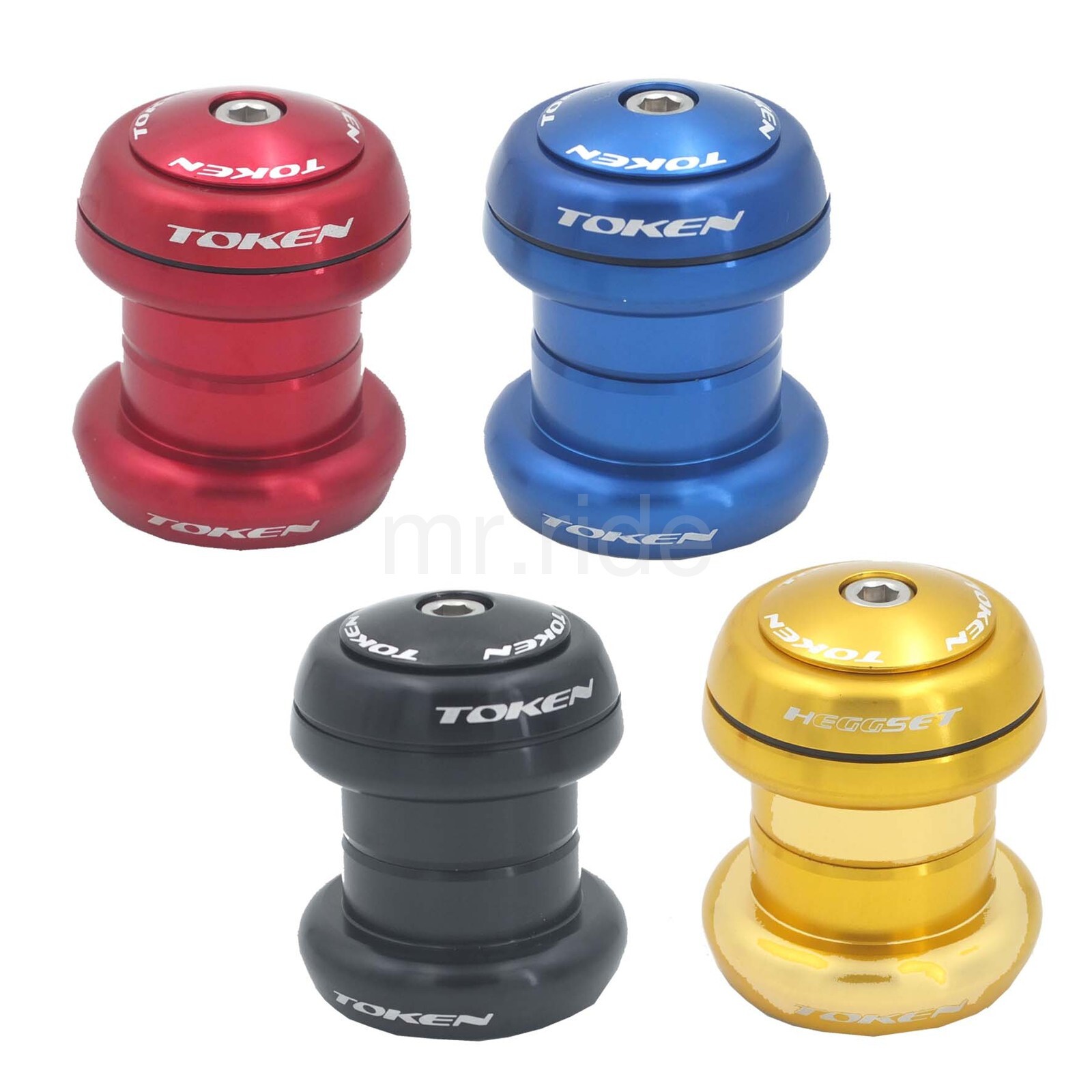 New TOKEN TK060 Heggset 1-1/8" Threadless/Integrated Headset Black/Red/Blue/Gold