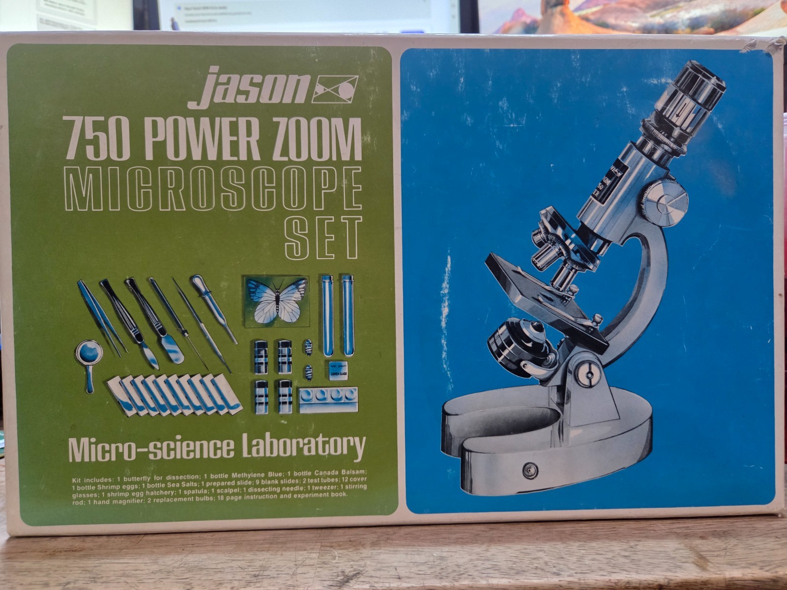 Jason/Empire 750 Power Microscope Set Model 714, Lighted,