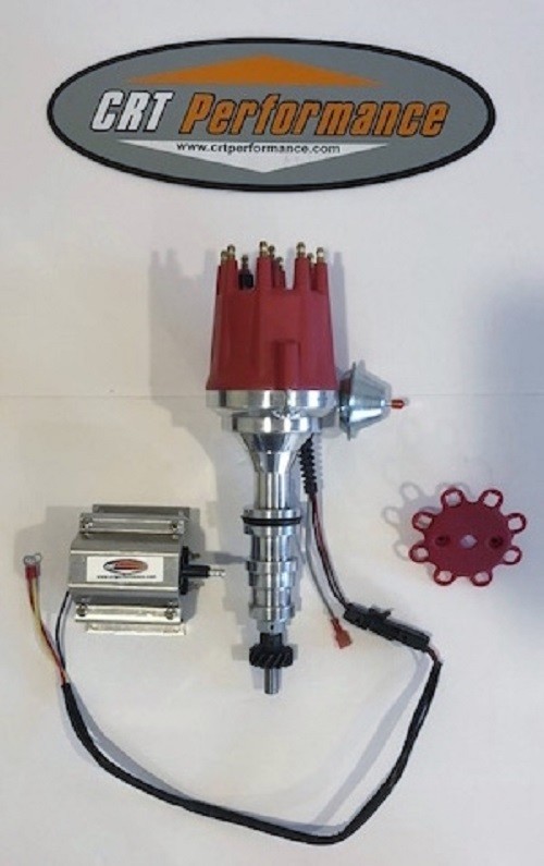 FORD FE 352-360-390-427-428 Small Cap HEI Distributor RED + 60,000V COIL