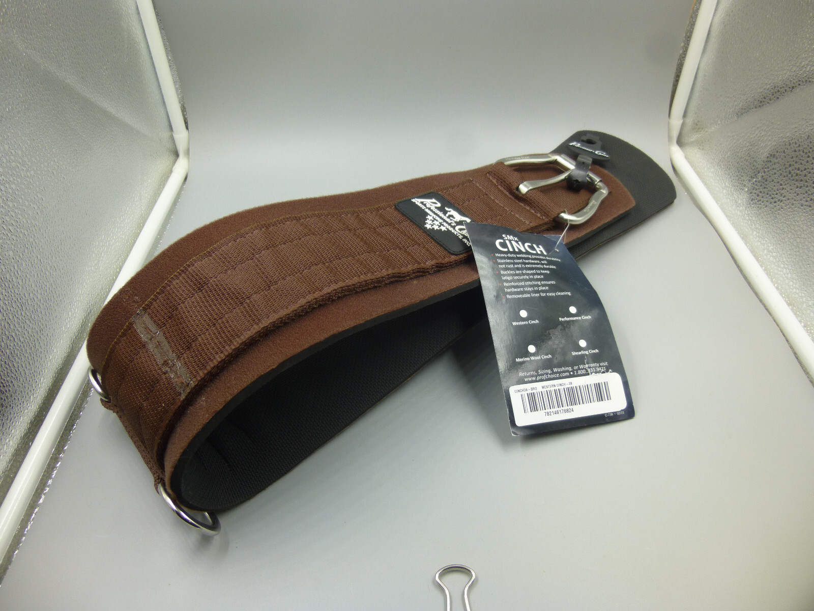 NEW PROFESSIONALS CHOICE CINCH38 WESTERN SMX 38" CINCH / BROWN / PROMPT SHIPPING