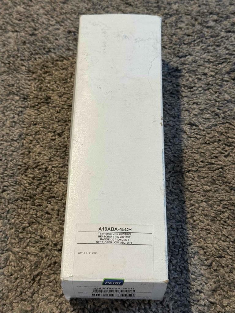 Penn Remote Bulb Temp Control, Diff 3-12 Adj SPST Open Low 6' Cap 3/8 X 4" Bulb