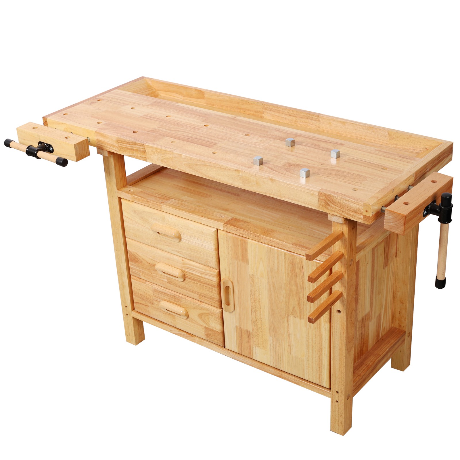 50" Professional Rubberwood Solid Wood Workbench