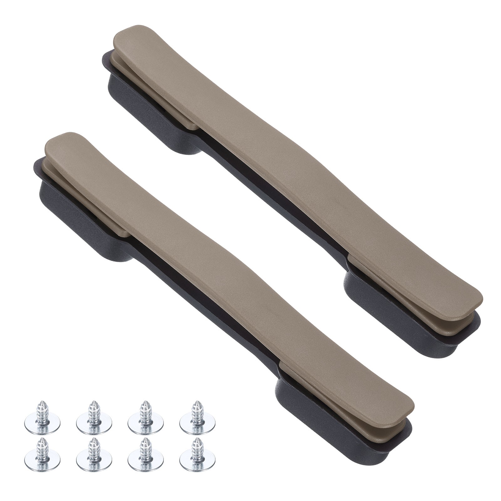 2 Pcs Luggage Handle Replacement with Screws 8.5 Inch Suitcase Handle, Brown