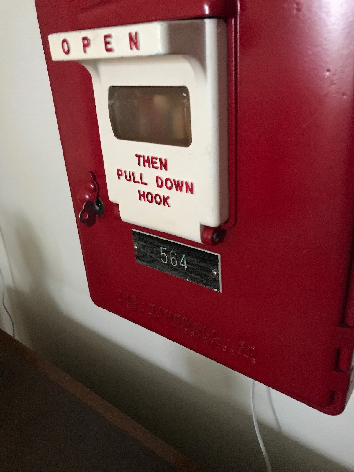 Gamewell Fire Alarm Box 25460 Key