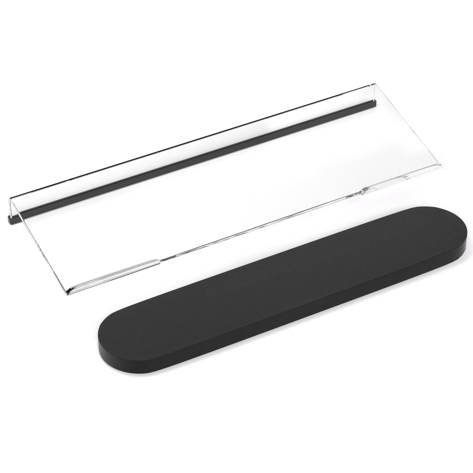 Ergonomic Computer Keyboard Stand Acrylic Tilt Riser Clear Anti Slip
