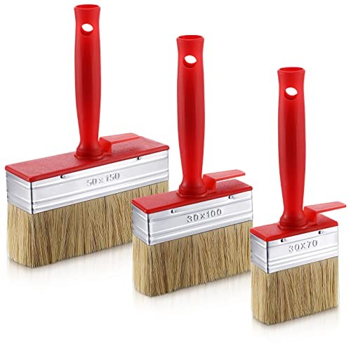 Pcs Deck Stain and Sealer Block Paint Brushes for Wood Heavy Duty Large 3