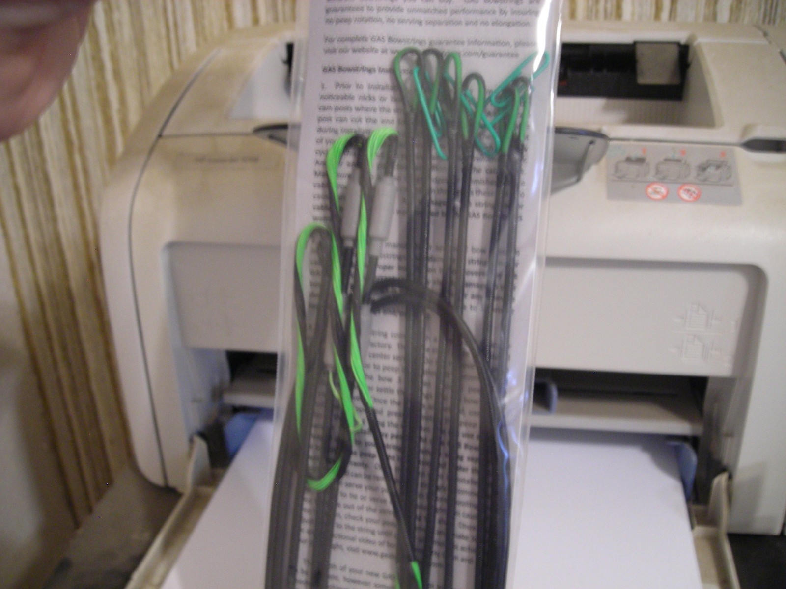 NEW Gas Strings HOYT RX8 Bowstring And Cable Set W/ Flo Green & Black FULL SET