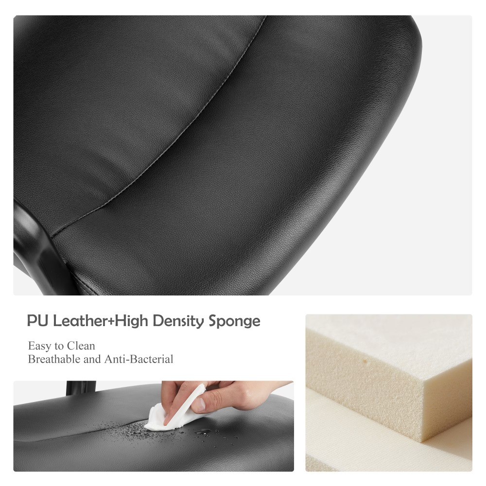Office Guest Chair, Bonded Leather Executive Side Chair