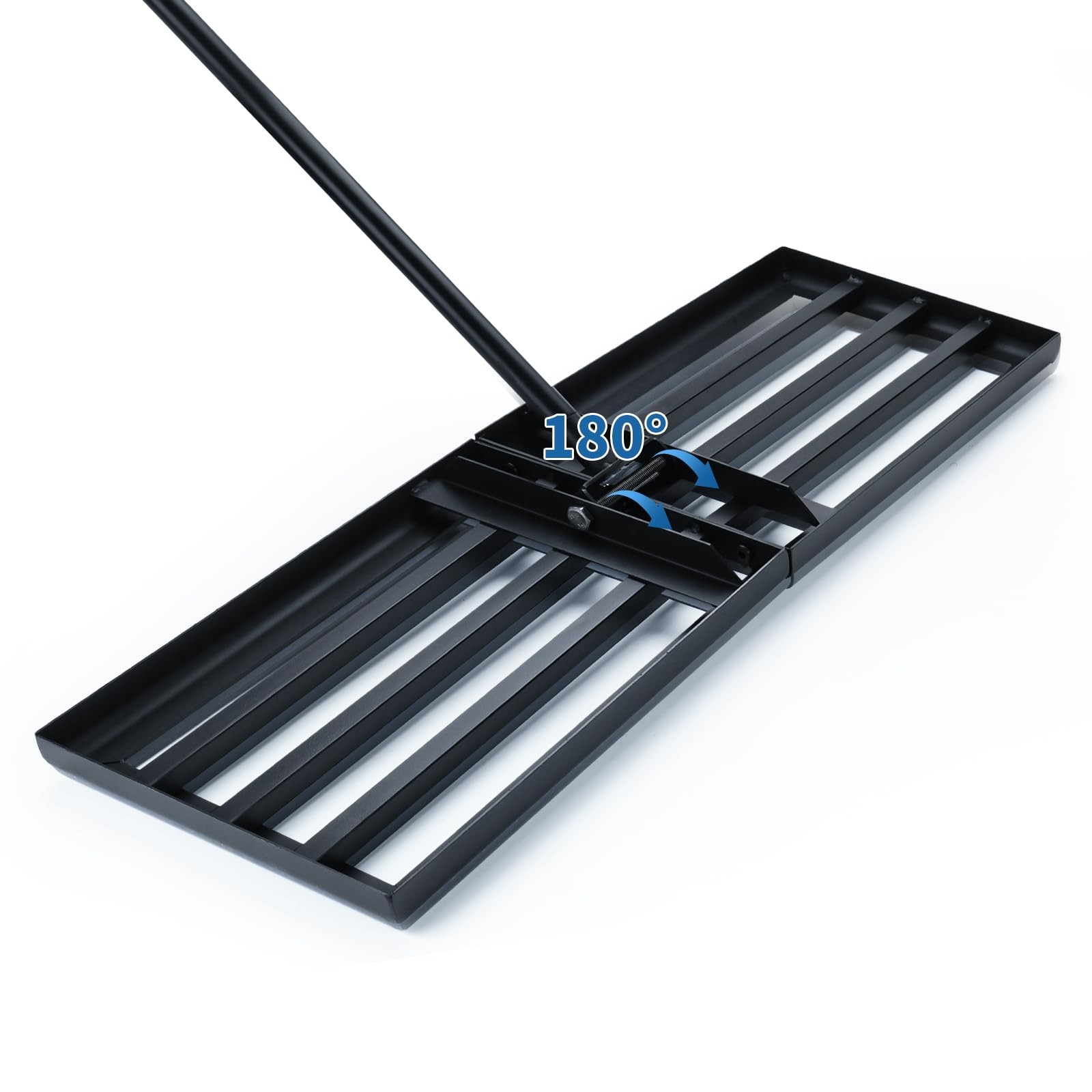 Lawn Leveling Rake 30"x10" - Heavy Duty Stainless Steel Leveler Tool with 5FT
