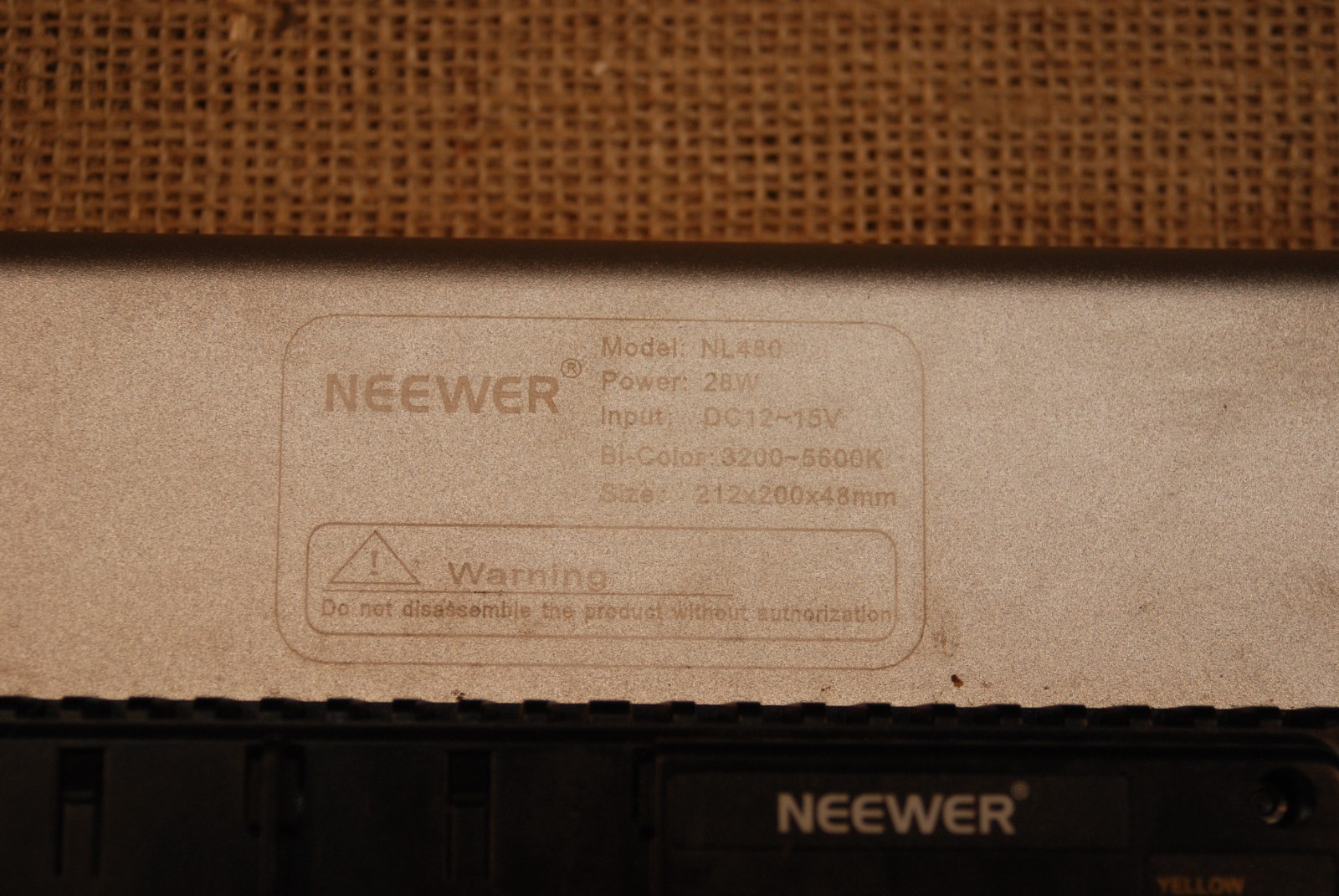 Neewer NL480 Bi Color LED Video Light Panel Kit Dimmable Studio Light