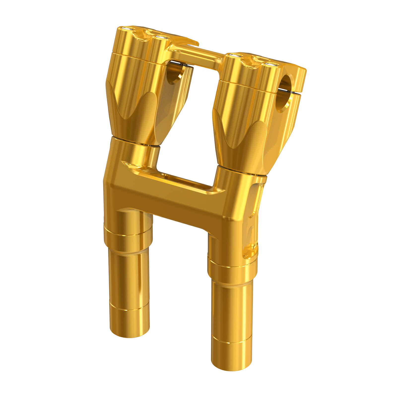 CNC Handlebar Risers Modular Risers Clamp for Harley Dyna Low Rider FXLR 93-94