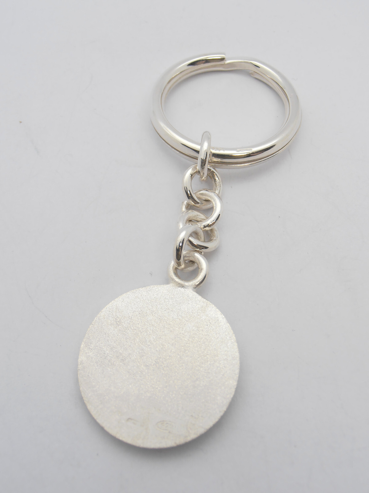 Keychain with letter - V - 925 Silver - initial - alphabet - breeze -
