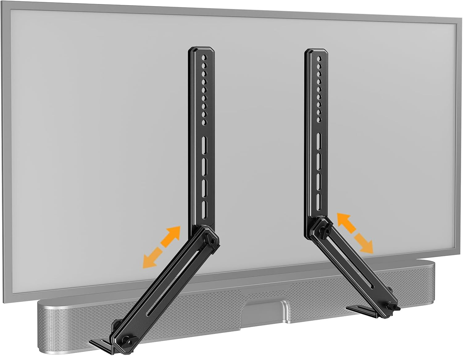 Perlegear Soundbar Mount with Adjustable Height, Sound bar Mount up to 15 lbs, S