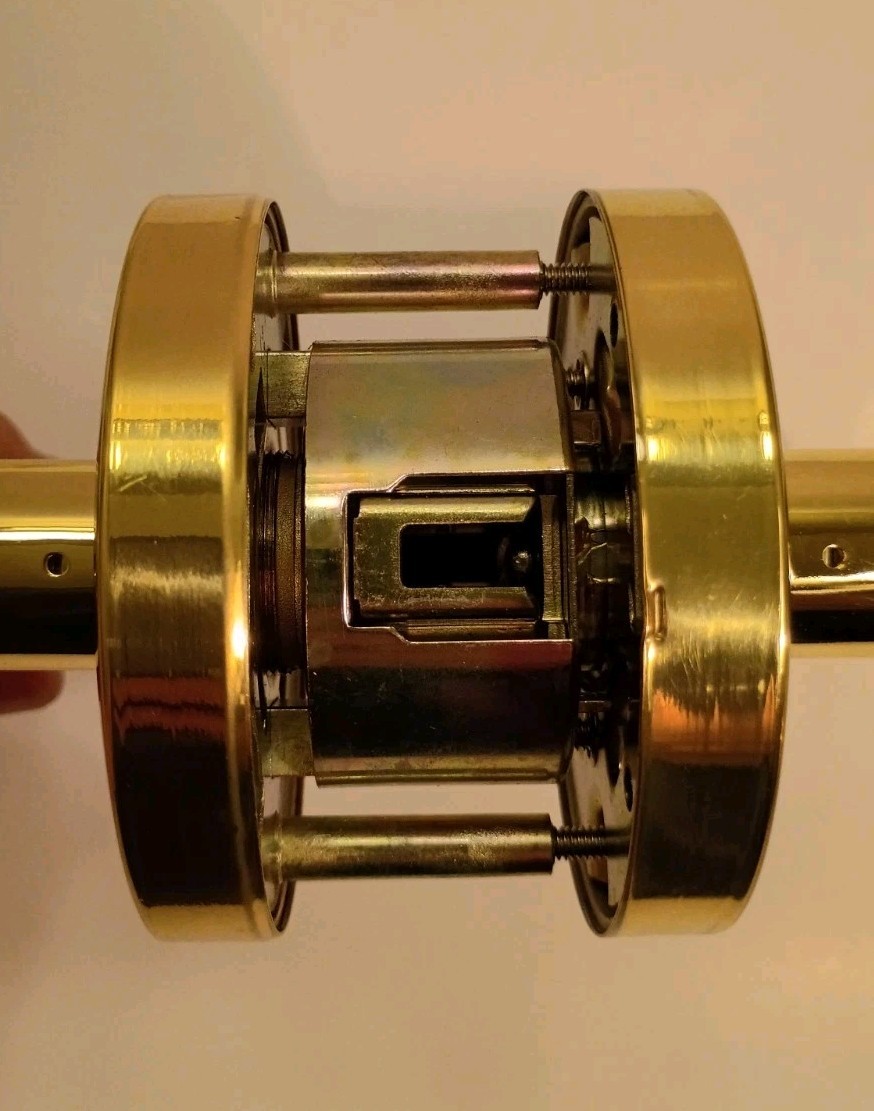 FAULTLESS polished Brass passage New With Out Box.