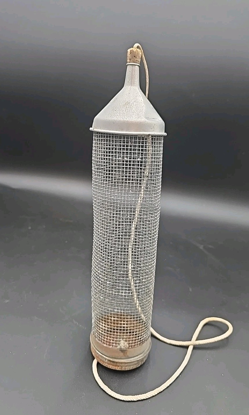 Vintage Metal Mesh Cricket Cage