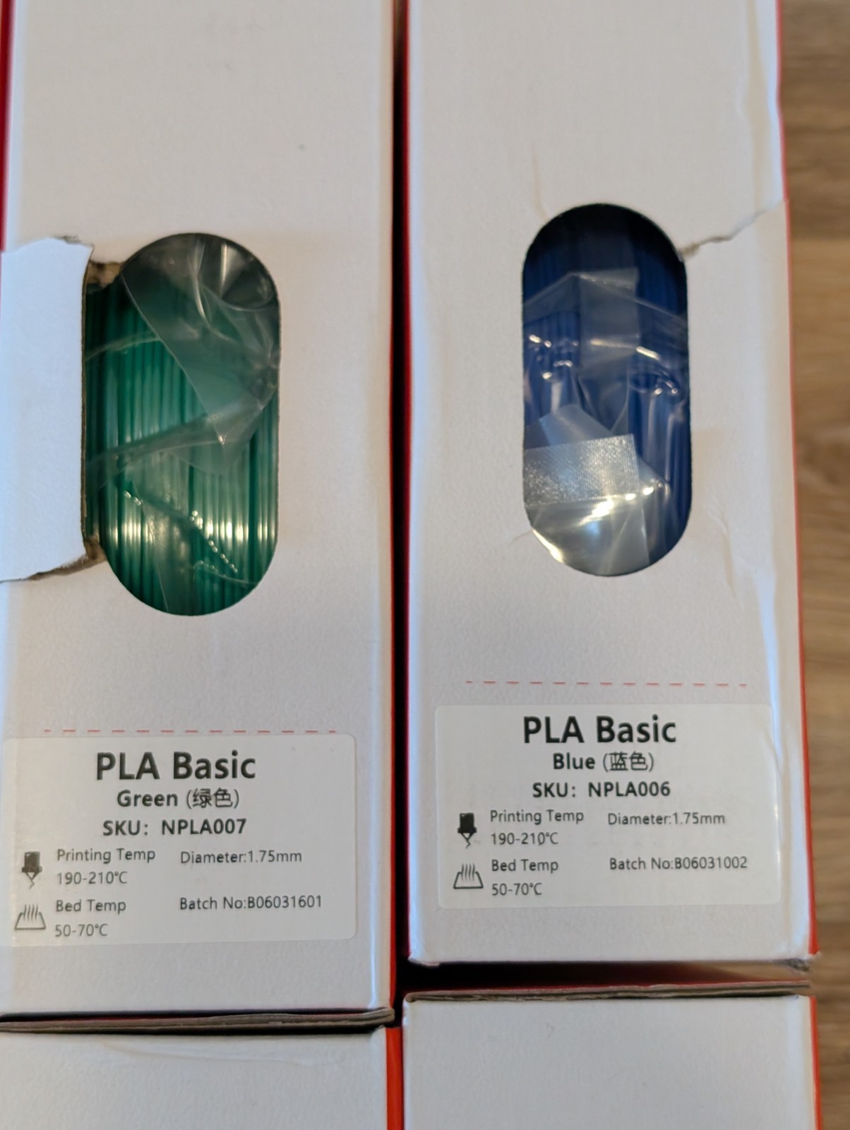 Kingroon 3D Printer Filament, PLA Basic, Variety Pack, 1.75mm, 10 Pack 1kg Rolls