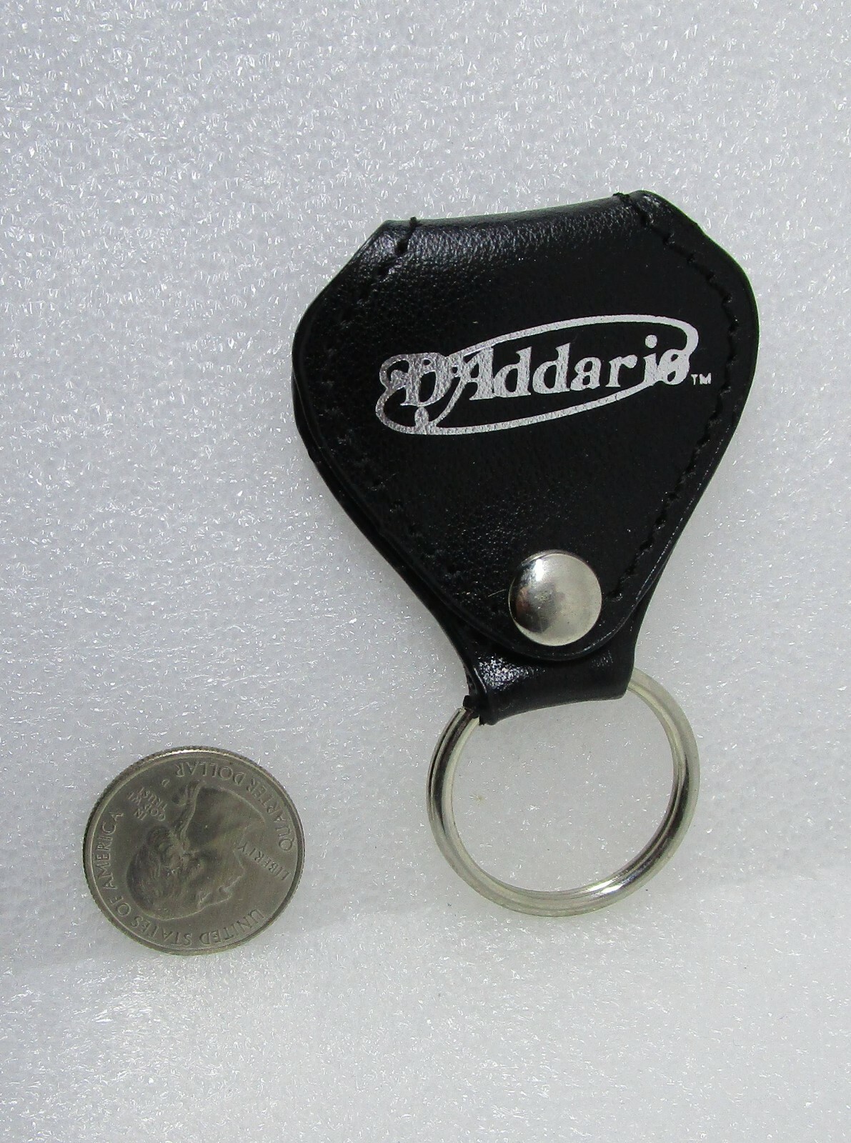 D'Addario Leather Keychain