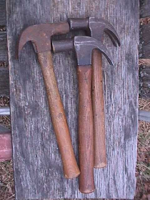 VINTAGE CLAW HAMMER LOT