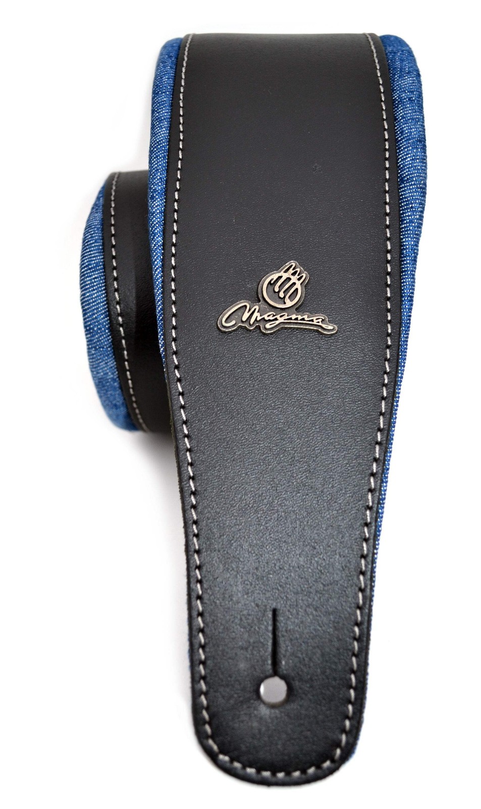 Magma Leathers 2.52" Delux Argentinean padded Black Leather  jeans Guitar Straps
