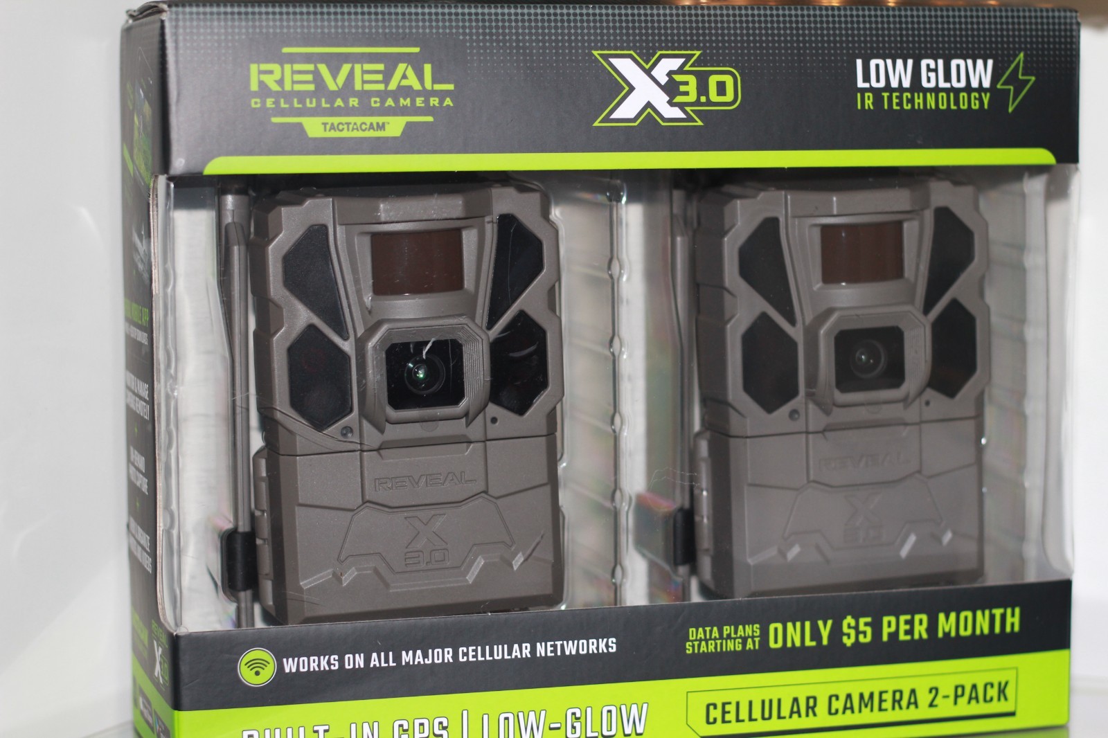 🔥New Tactacam Reveal X 3.0 2-Pack Cellular Trail Camera, NEW (631)