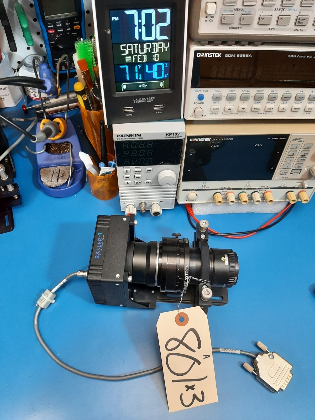Basler A501k Agilent Industrial Camera w/ Rodenstock lens f-mount, frame (A)