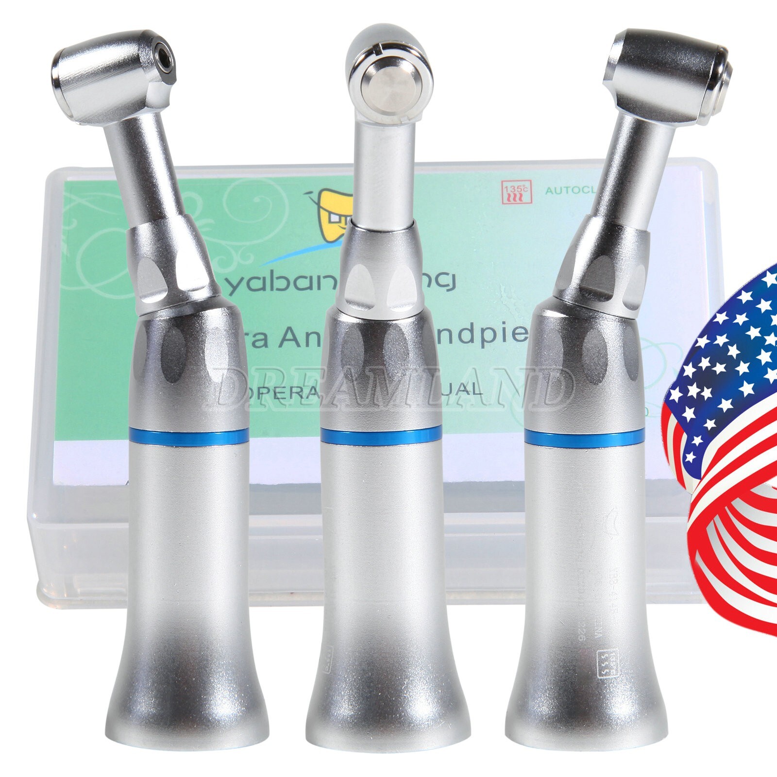 NSK Style Dental Low Speed Handpiece Contra Angle Push Button E-type External