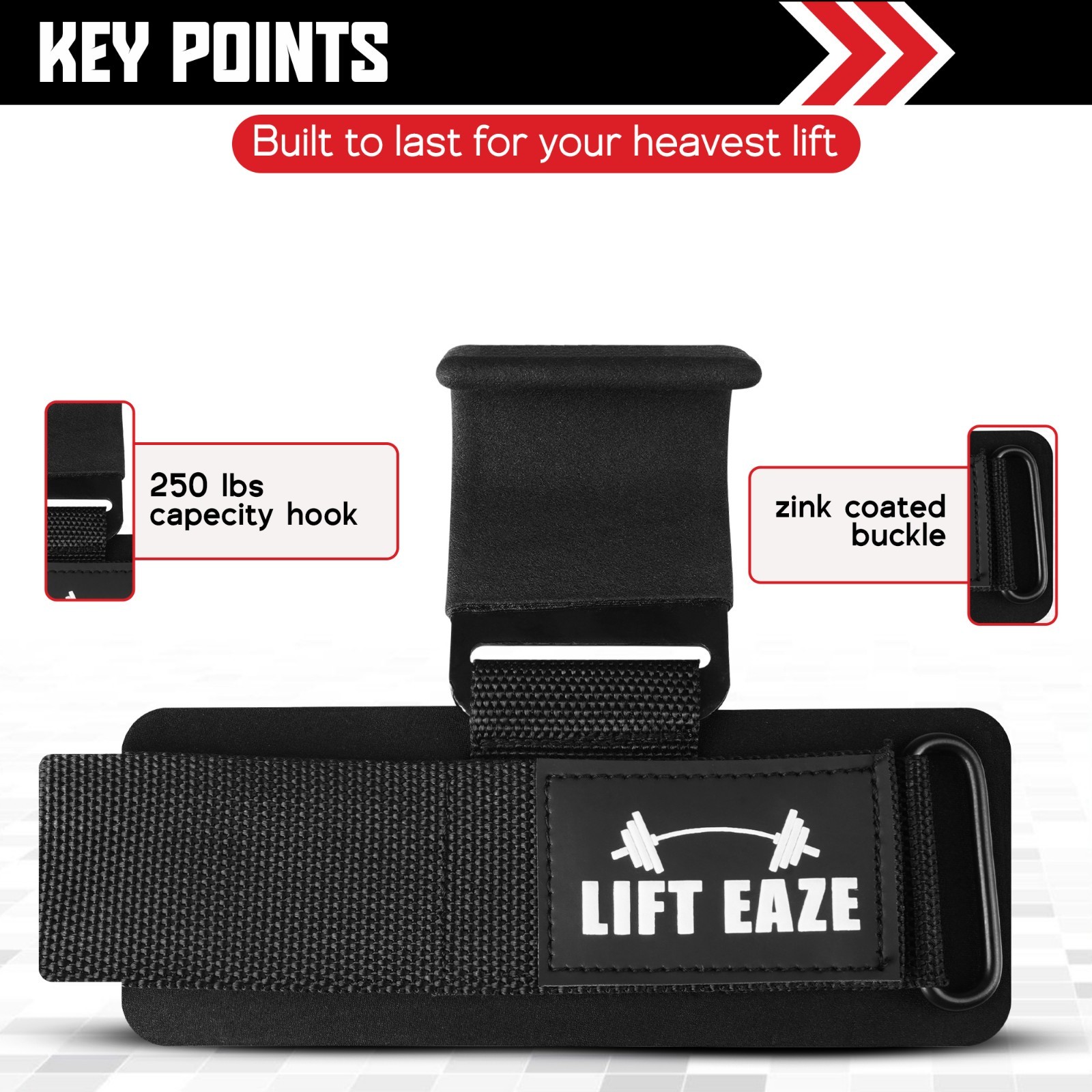 Heavy Duty Weight Lifting Hooks Gym Training Deadlift Wrist Support Grips Straps