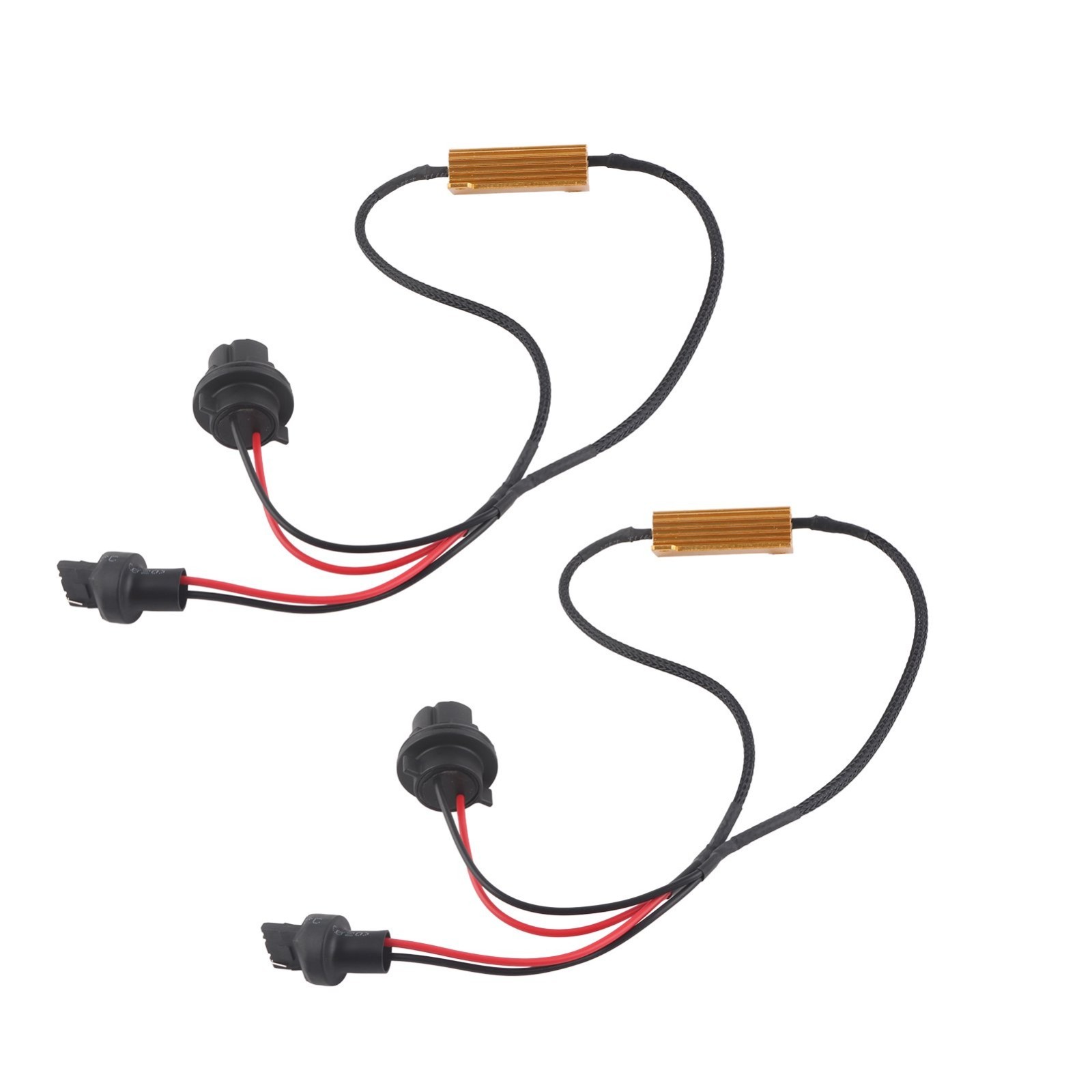 Wire LED Resistor Canceler Error Decoder 7440 Harness DRL Bulb Light Replace