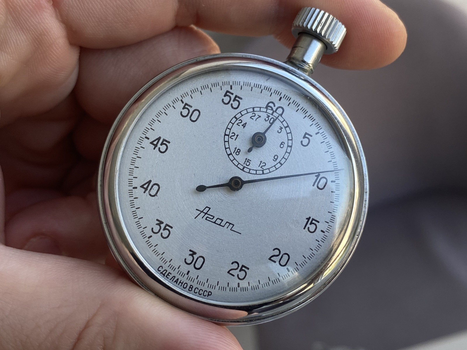 Vintage Stopwatch Agat Mechanical USSR