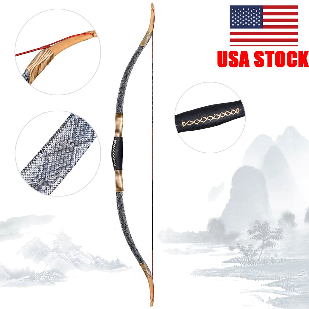 50" Archery Traditional Recurve Bow Horsebow 30-50lbs Laminated Turkish Bow Hunt
