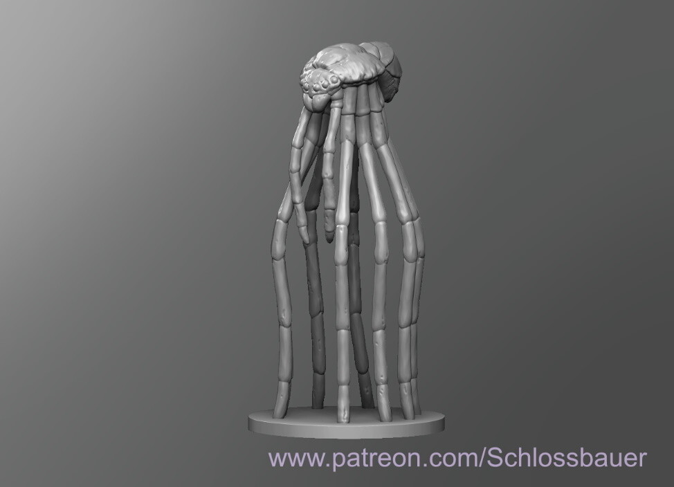Dungeons and Dragons - HD Resin Print - Beast - Long Legged Stilt Spider