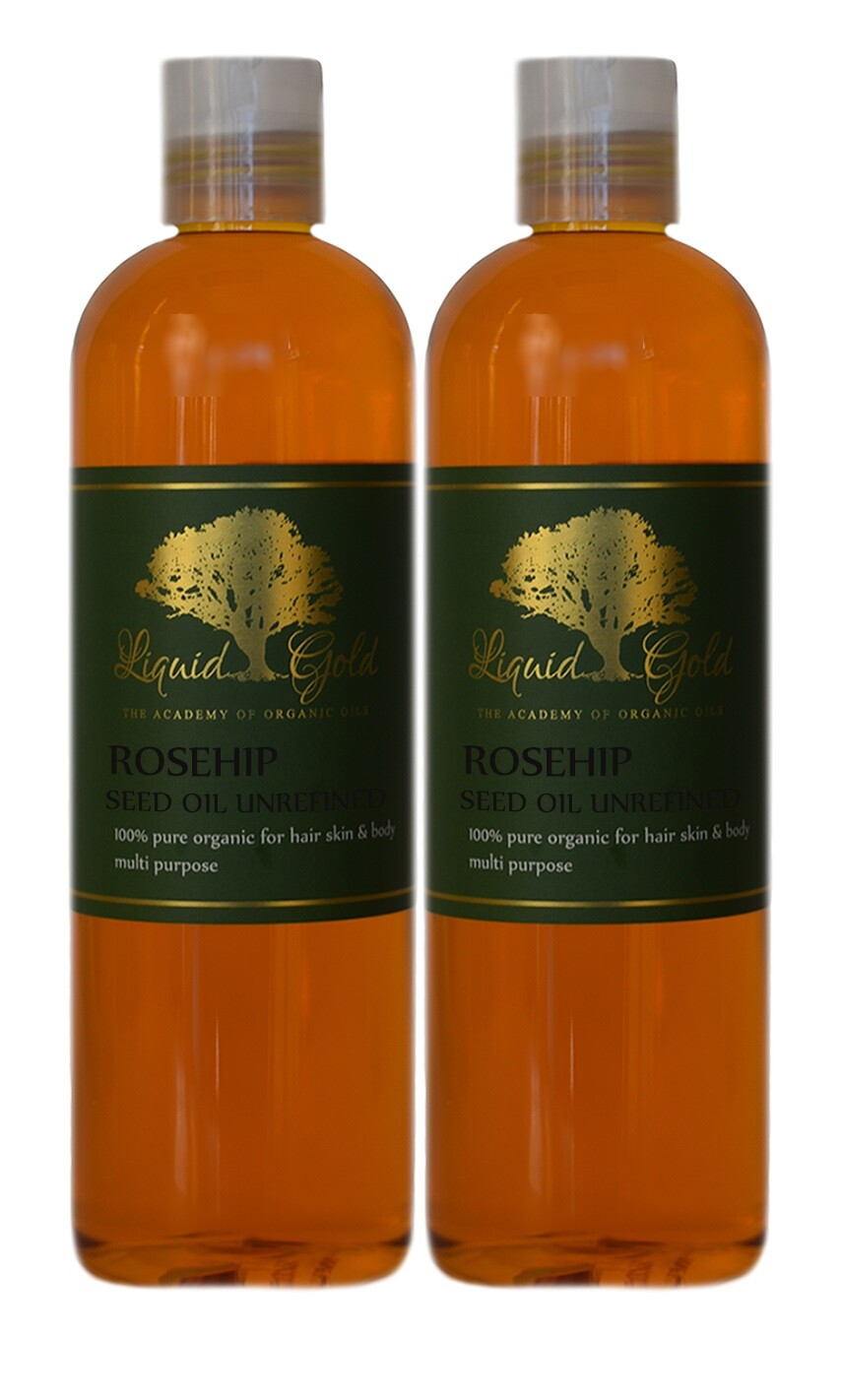 24 Oz Liquid Gold Rosehip Seed Oil Unrefined Pure & Organic Skin Hair and Health