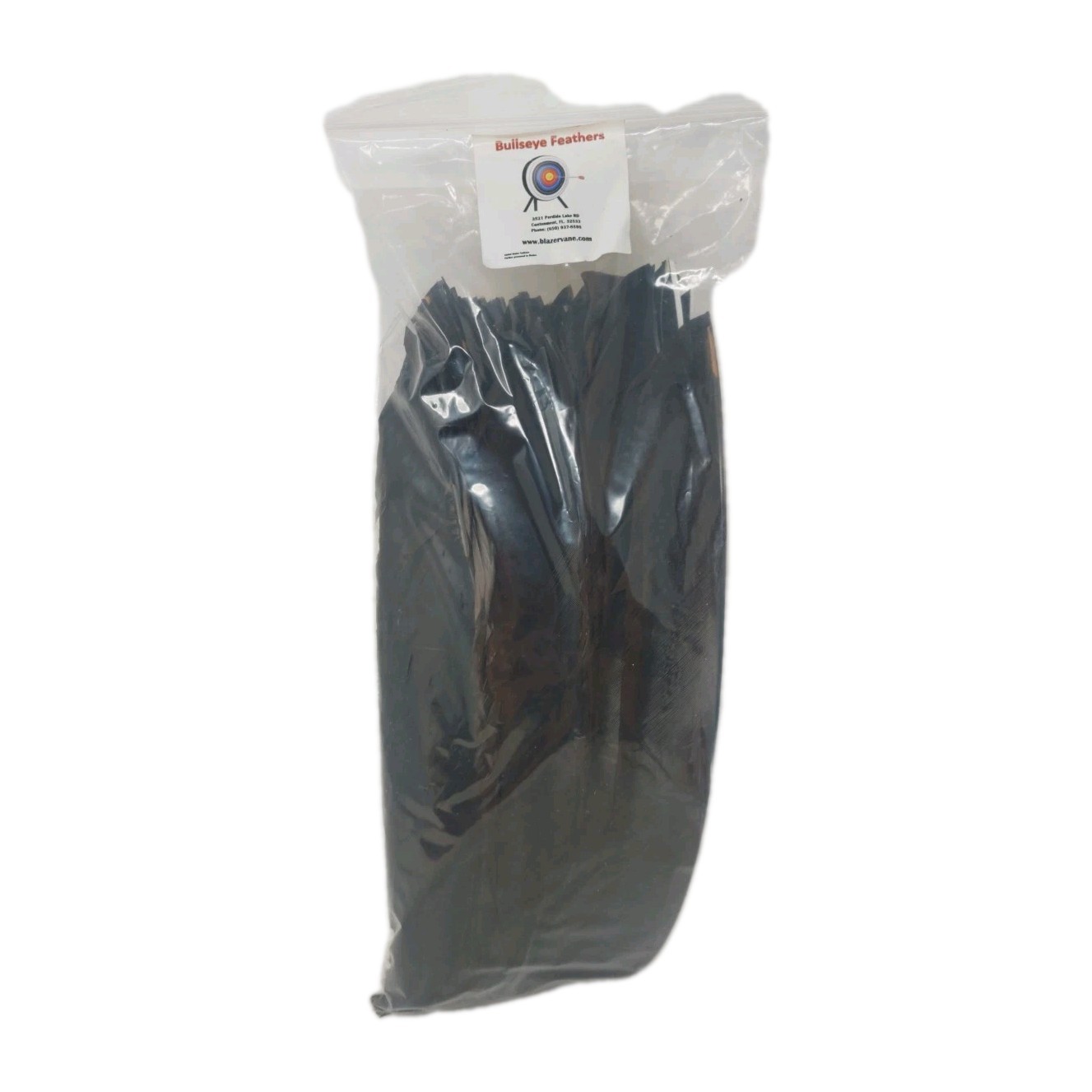 100 Pack Bullseye Feathers FULL LENGTH 9" Right Wing: Solid Dark Chocolate Brown