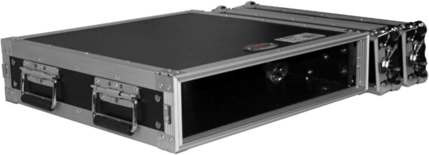 ProX T-2RSS 2U 2U 2 Space Rack Mount ATA Flight Case 19 Inch Depth